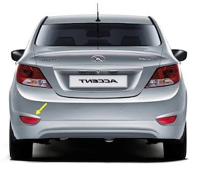 REFLEKTÖR ARKA TAMPON SOL HYUNDAİ ACCENT BLUE 2011-> - GKL - 924051R000