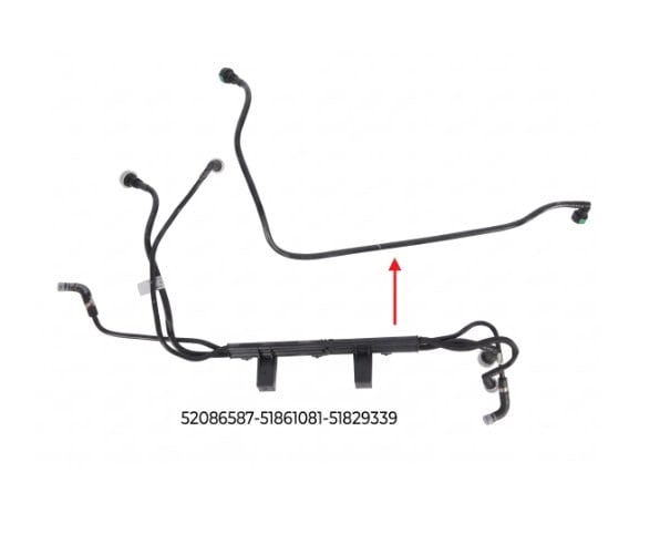 YAKIT BORUSU BRAKET HARİÇ EURO 5 DOBLO 1.3 D Multijet 10 > - CM - 51829339-51861081-52086587