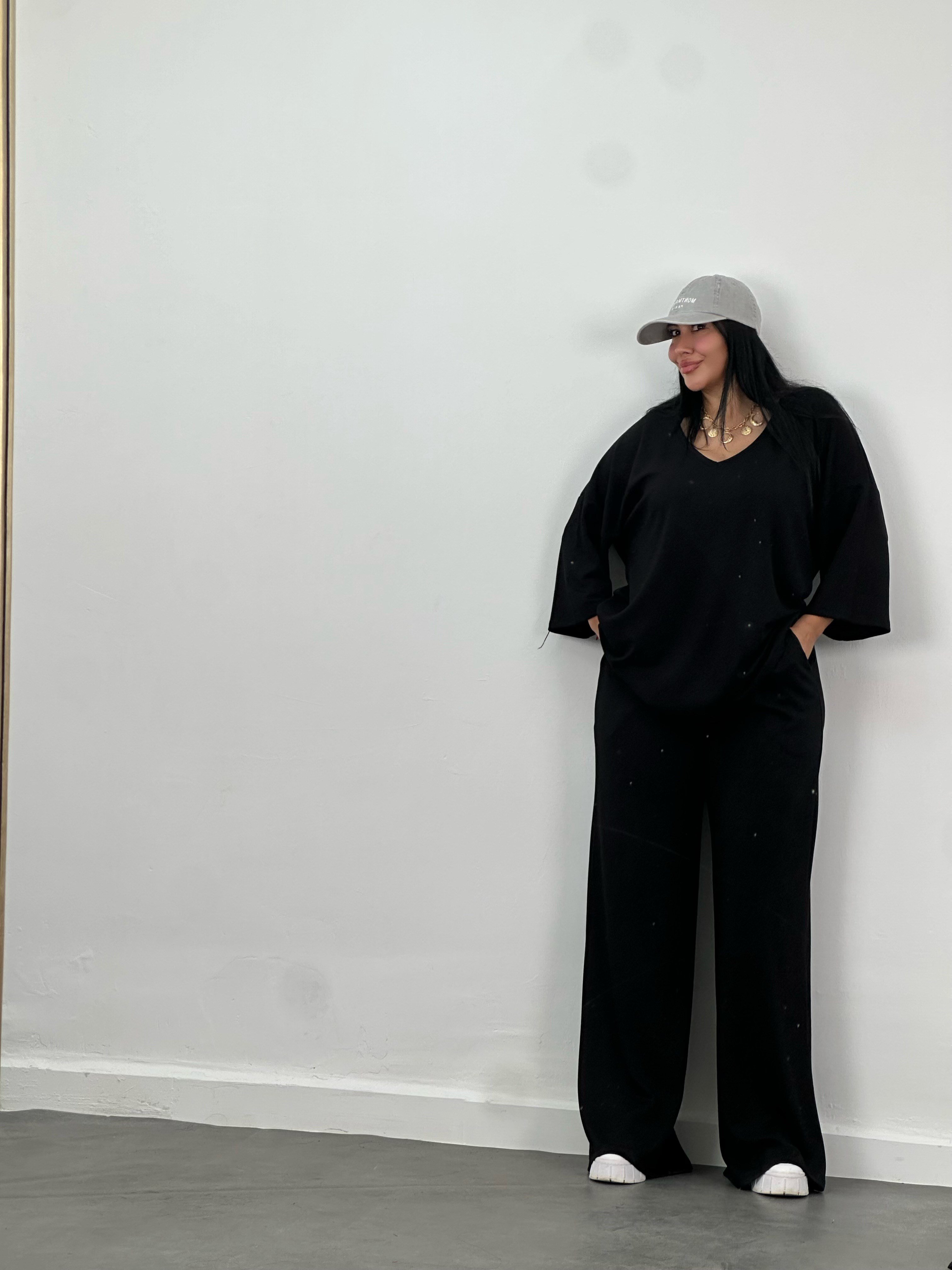 V Yaka Oversize Modal Takım