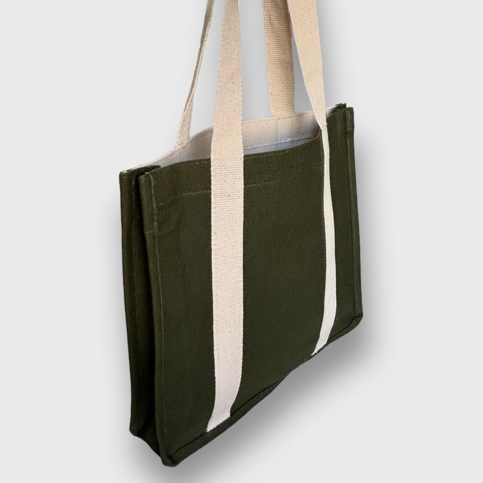 Kanvas Çift Renk Çanta