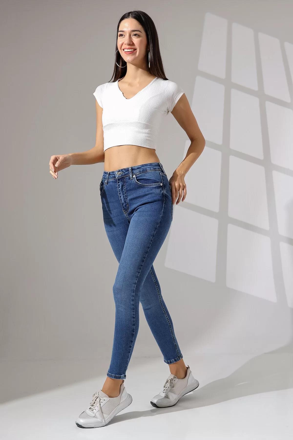 KADIN YÜKSEK BEL SKINNY JEAN