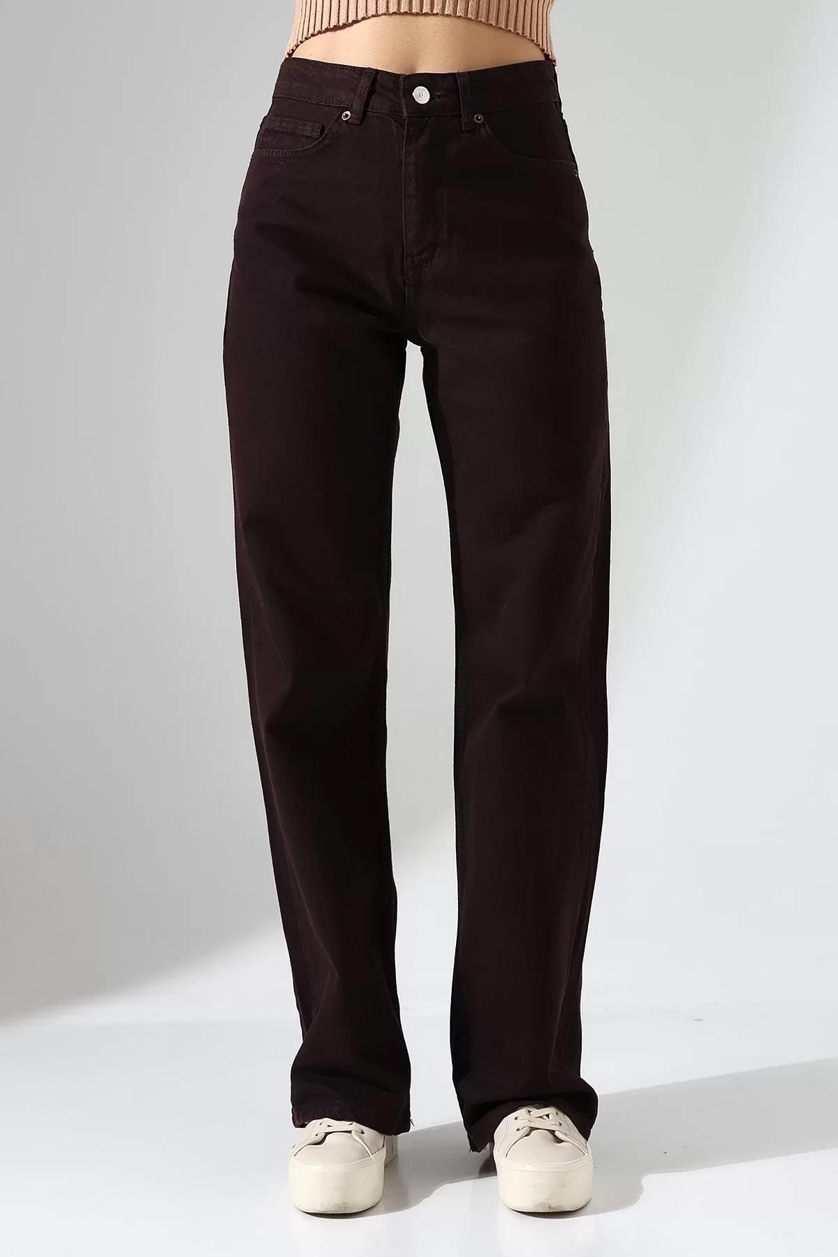 Kadın Yüksek Bel Straight Fit Jean