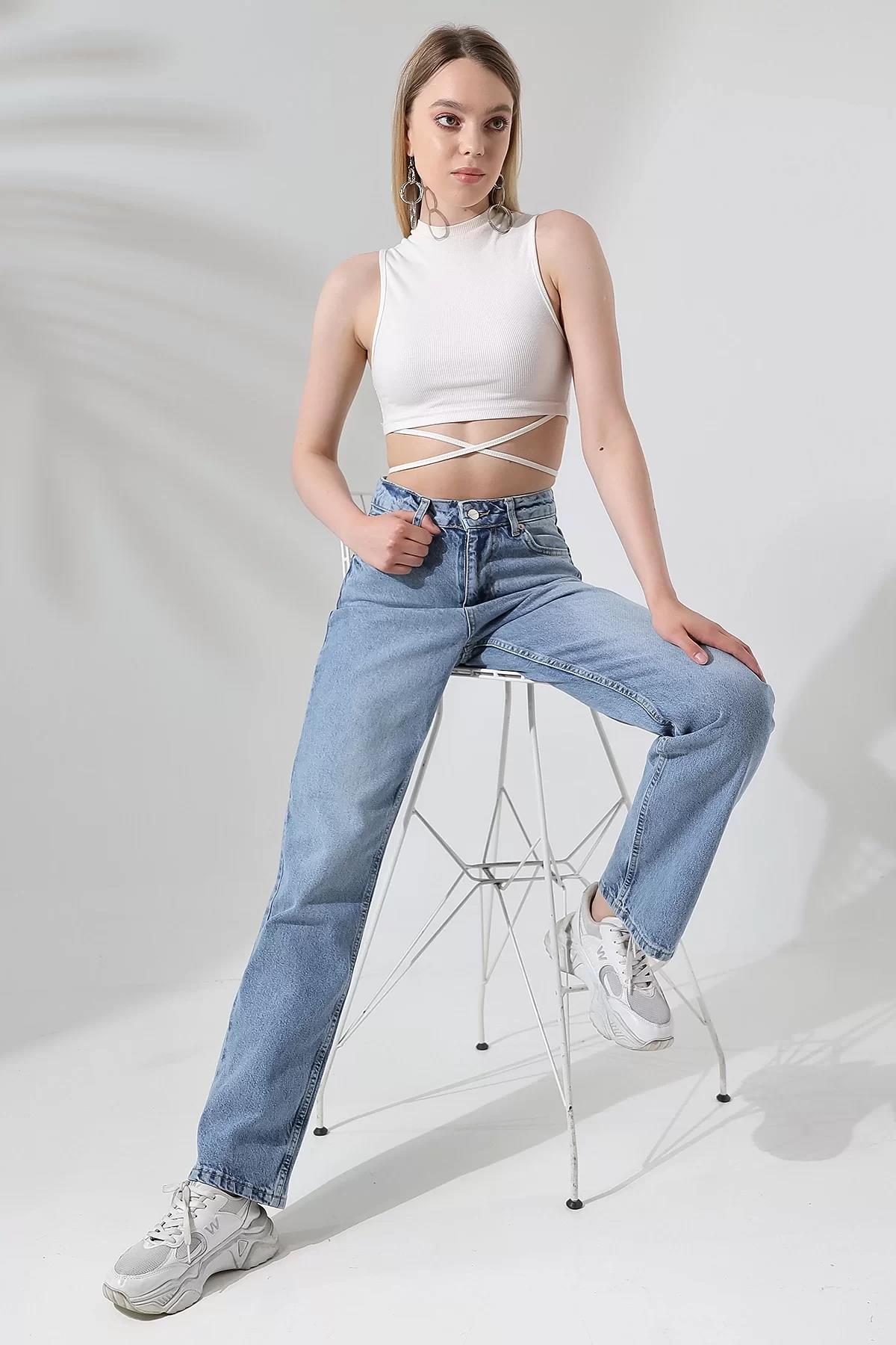 YÜKSEK BEL STRAIGHT FIT JEAN