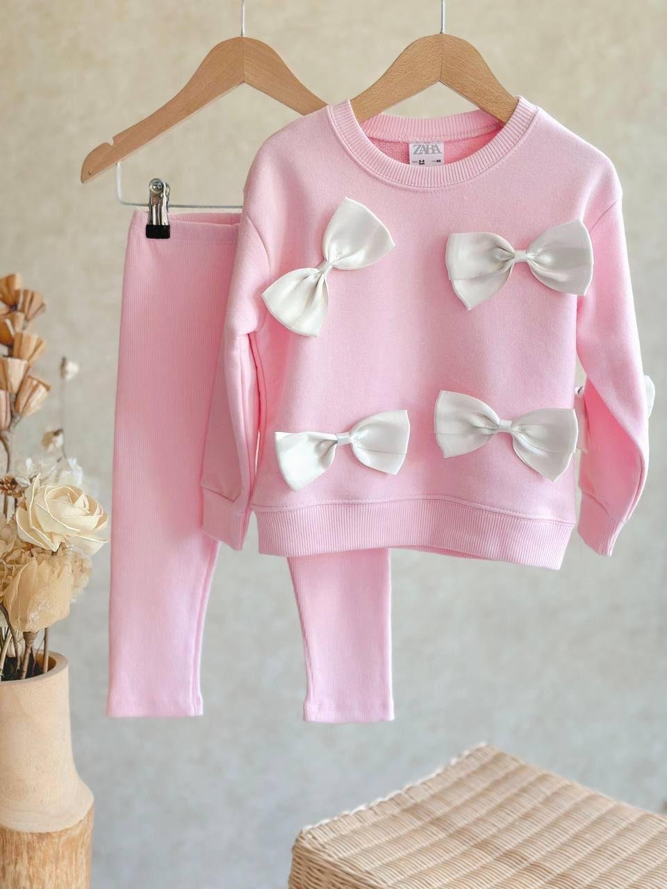 KURDELA DETAYLI SWEATSHİRT ve TAYT