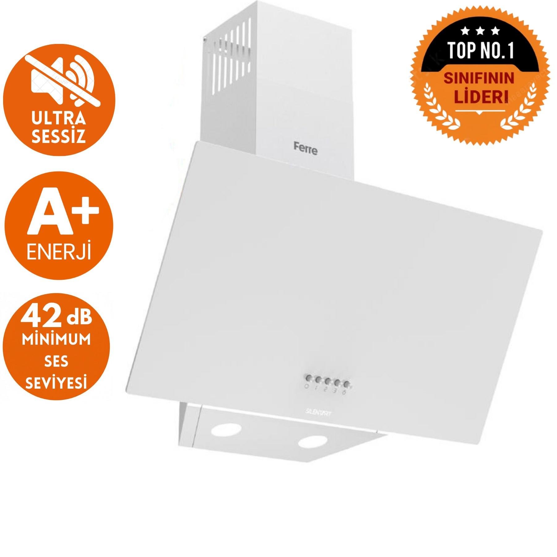 FerreFerre ve AFM Tech MARKALI ARN Sessiz Turbo Dijital Beyaz  Ankastre Set (D087-SA +FM7701 +FM-BD2201)