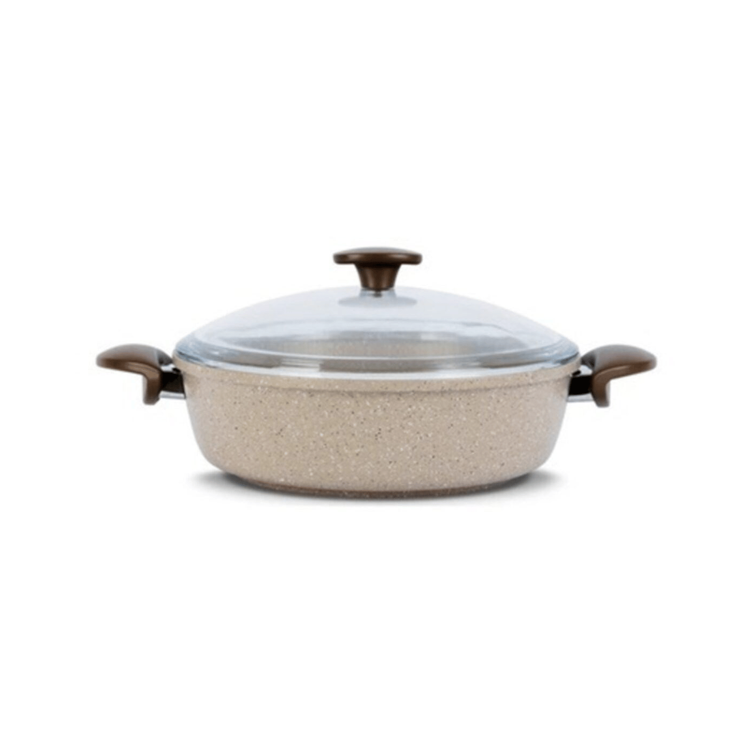 ThermoadThermoad 32 Cm Granit Döküm Basık Karnıyarık&Pilav Tenceresi Vizon