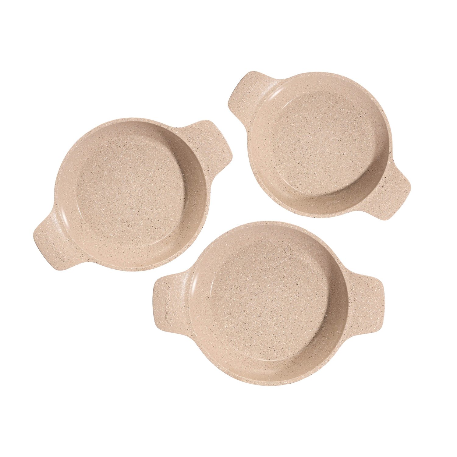 ThermoadThermoAD | Güveç Sahan Set | Döküm Kendinden Saplı | 3 Parça | Vizon | 18cm-20cm-22cm