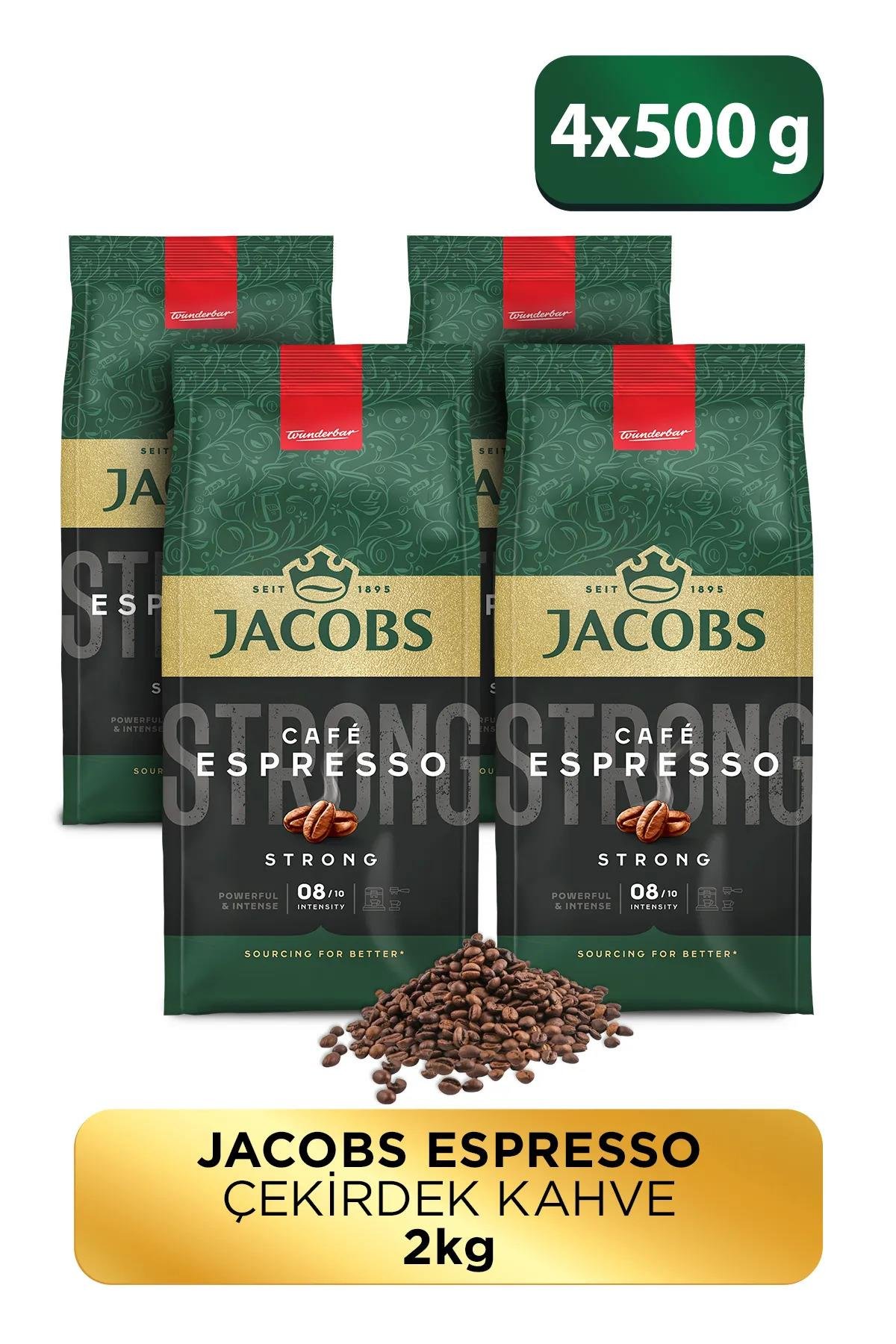 Jacobs Espresso Çekirdek Kahve 4x500g