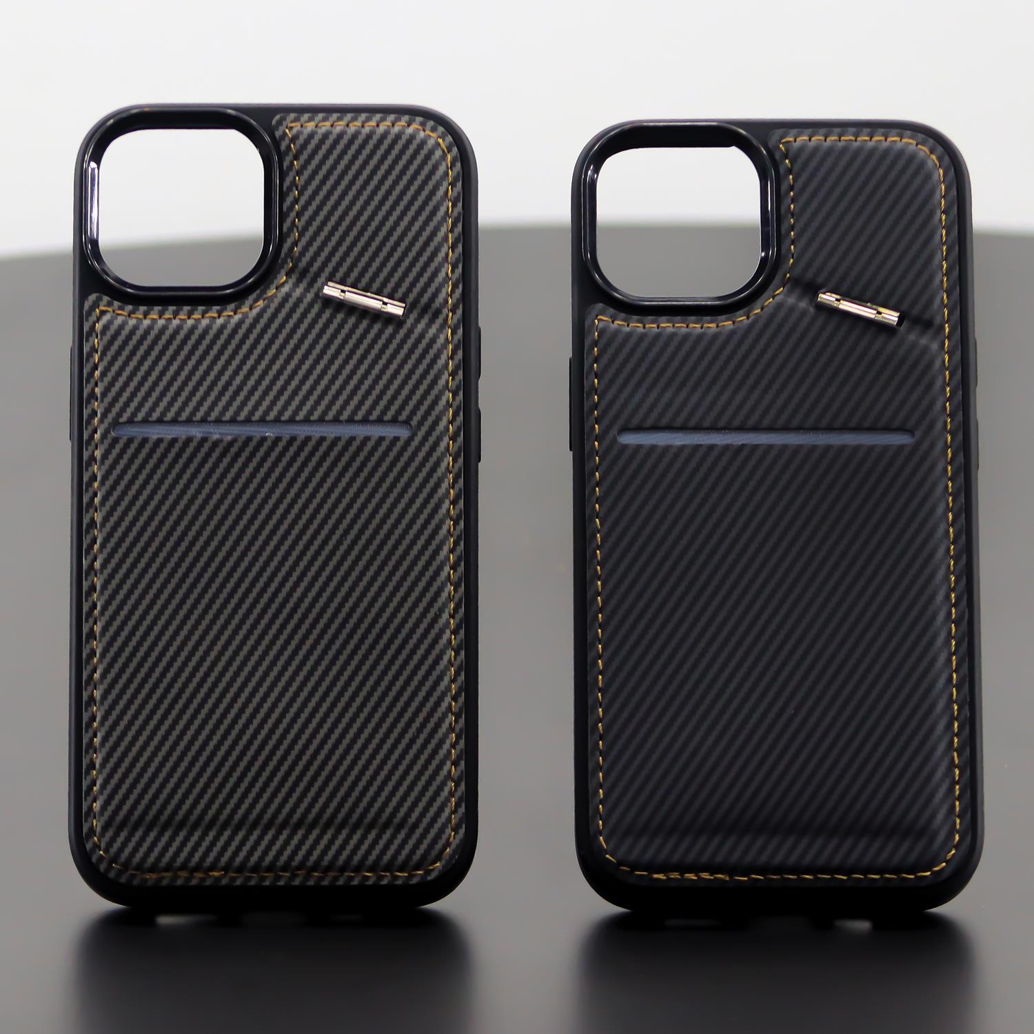 İphone Cüzdanlı Carbon Tüm Model Lansman Kılıflar