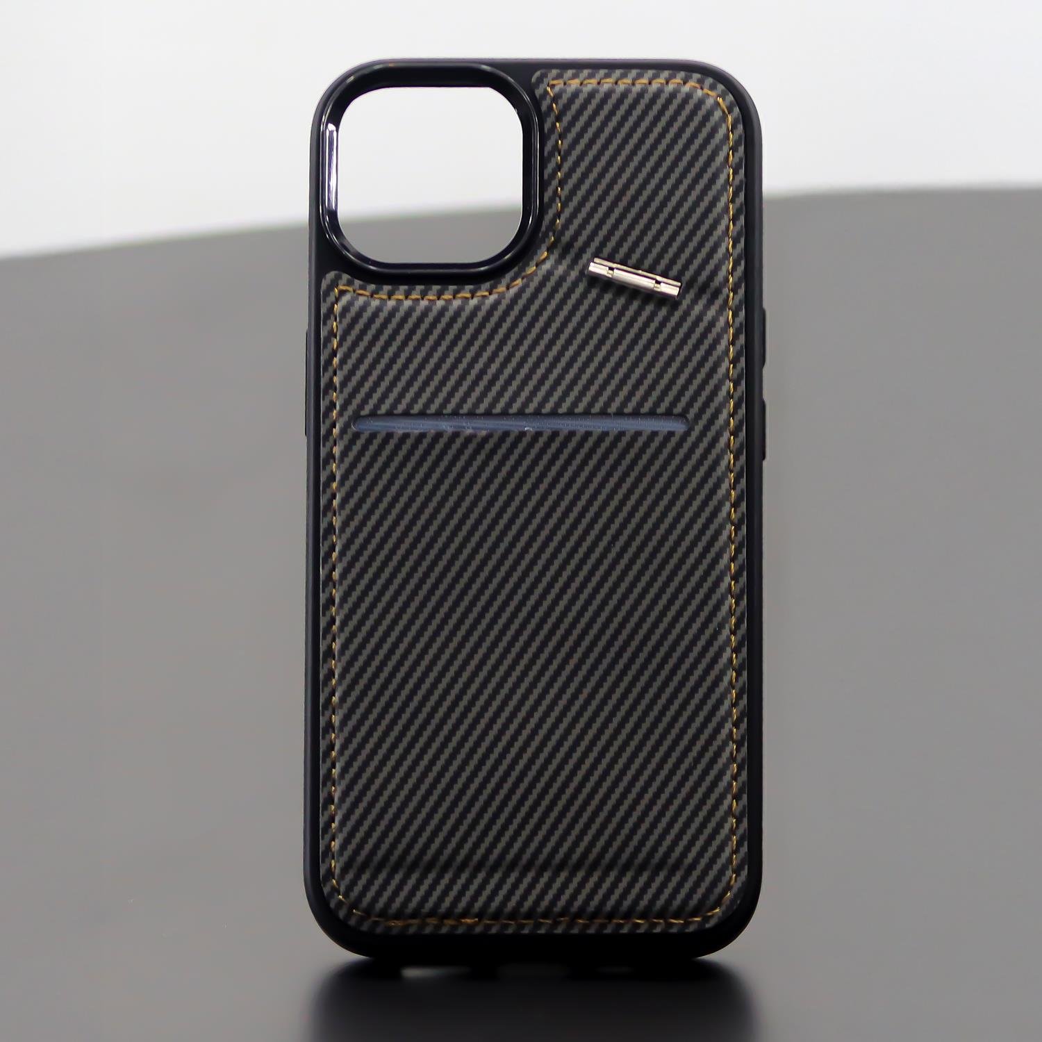 İphone Cüzdanlı Carbon Tüm Model Lansman Kılıflar