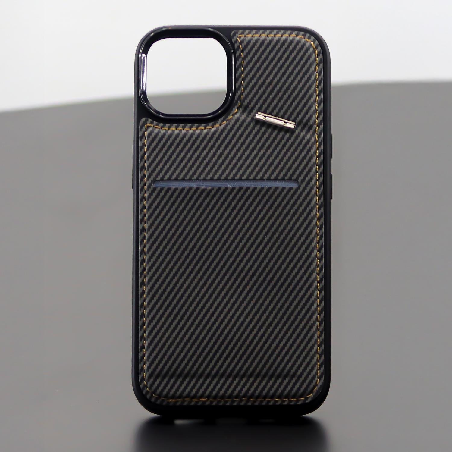 İphone Cüzdanlı Carbon Tüm Model Lansman Kılıflar