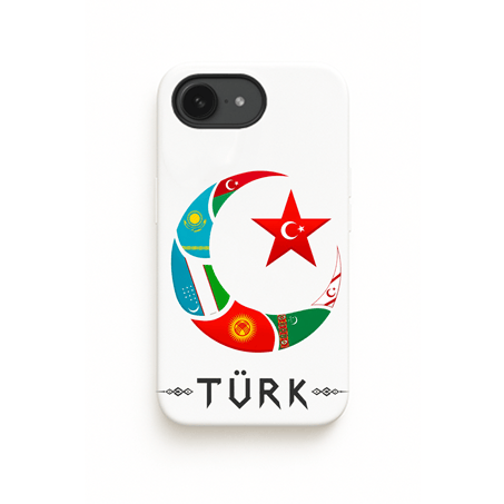 iPhone Renkli Ay yıldız Özel Tasarım Baskılı Lansman İçi Kadife Kılıf