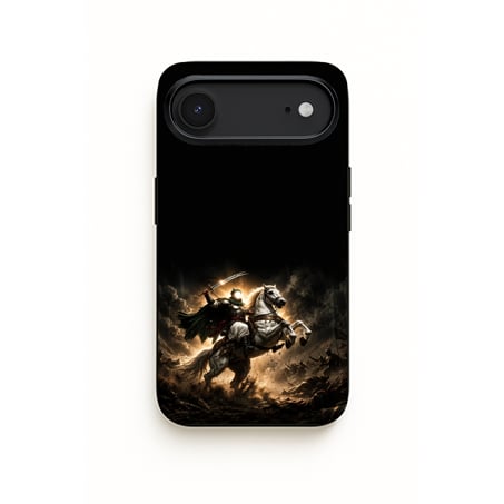 Türk Savaşçı Atlı iPhone Kılıfı UV Baskılı Premium Telefon Kılıfı