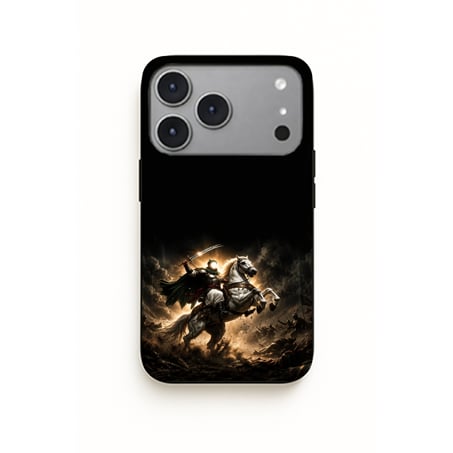 Türk Savaşçı Atlı iPhone Kılıfı UV Baskılı Premium Telefon Kılıfı