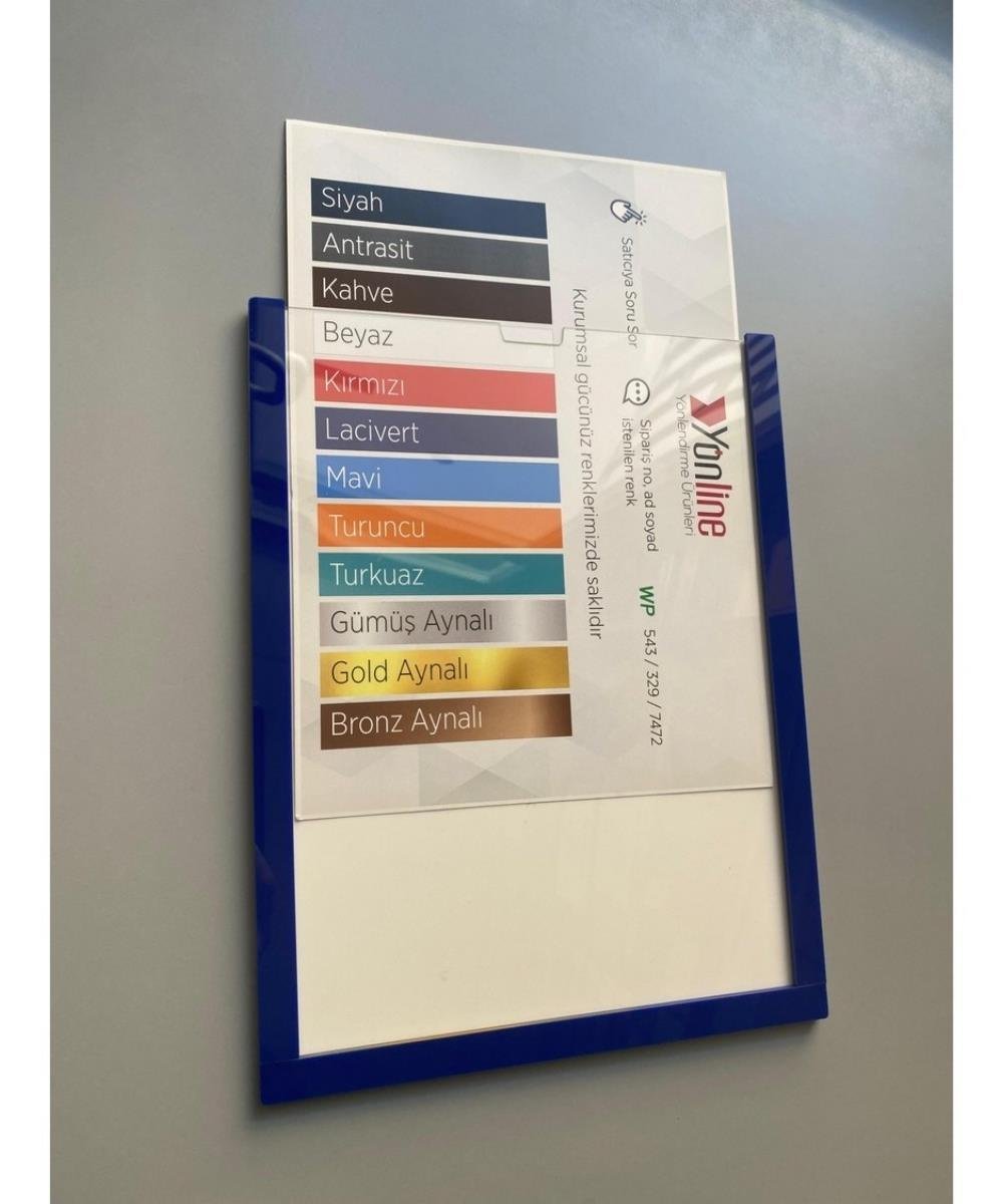 10 Adet A4 Lacivert Değiştirilebilir Föylük