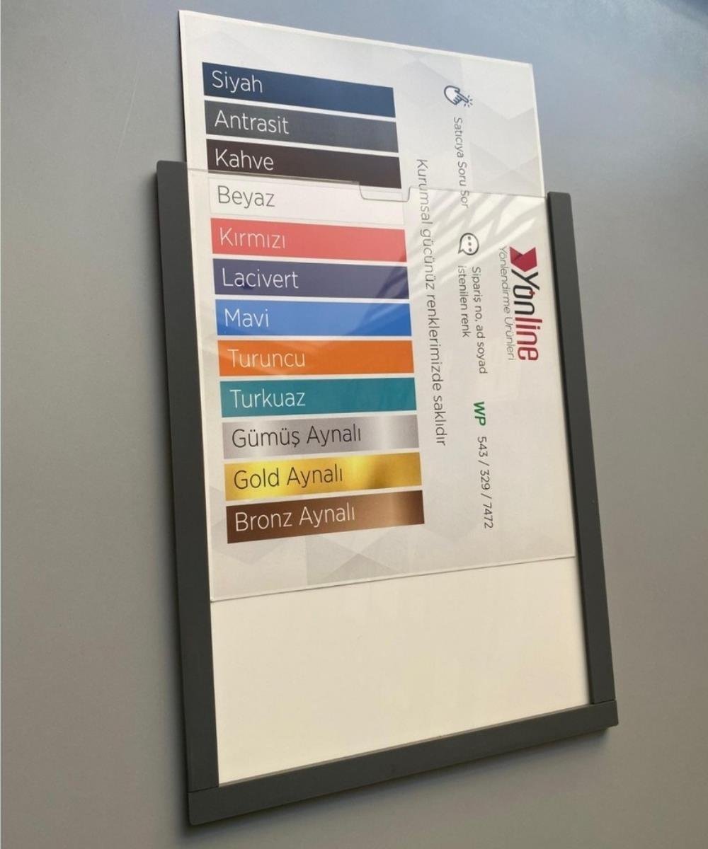 10 Adet Antrasit A4 Föylük