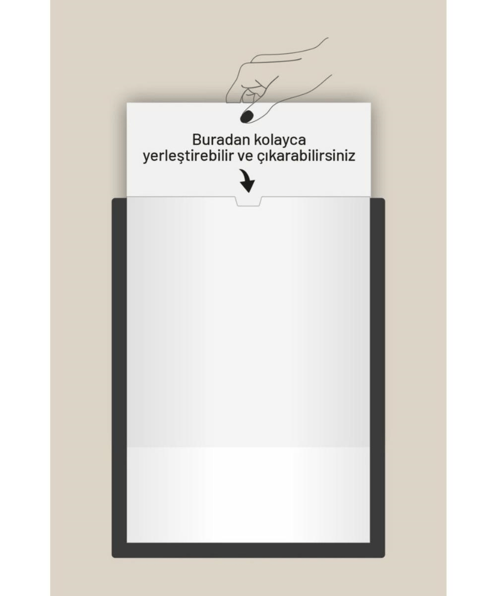 10 Adet Antrasit A4 Föylük