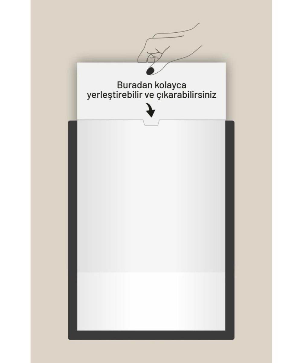 10 Adet Beyaz Değiştirilebilir A4 Föylük