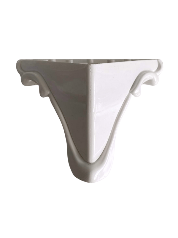  Lükens Şeritli 11cm Plastik Ayak Mobilya Masa ve Dolap Ayağı(BEYAZ 11cm)