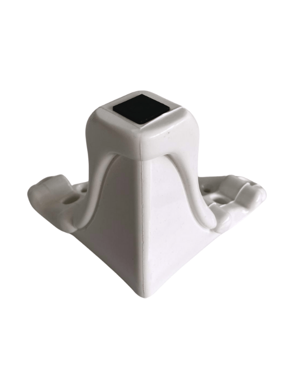  Lükens Şeritli 11cm Plastik Ayak Mobilya Masa ve Dolap Ayağı(BEYAZ 11cm)