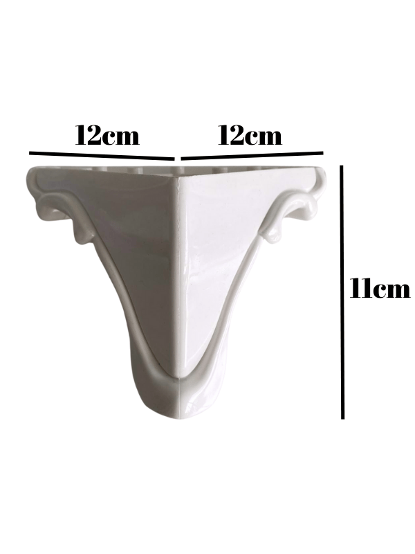  Lükens Şeritli 11cm Plastik Ayak Mobilya Masa ve Dolap Ayağı(BEYAZ 11cm)