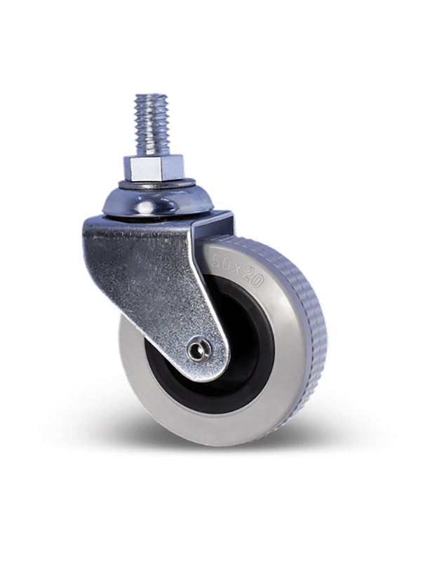 10MM Vidalı Sandalye Tekeri Koltuk ve Sehpa Tekeri 50MM(KROM Gri 10MM Vidalı)