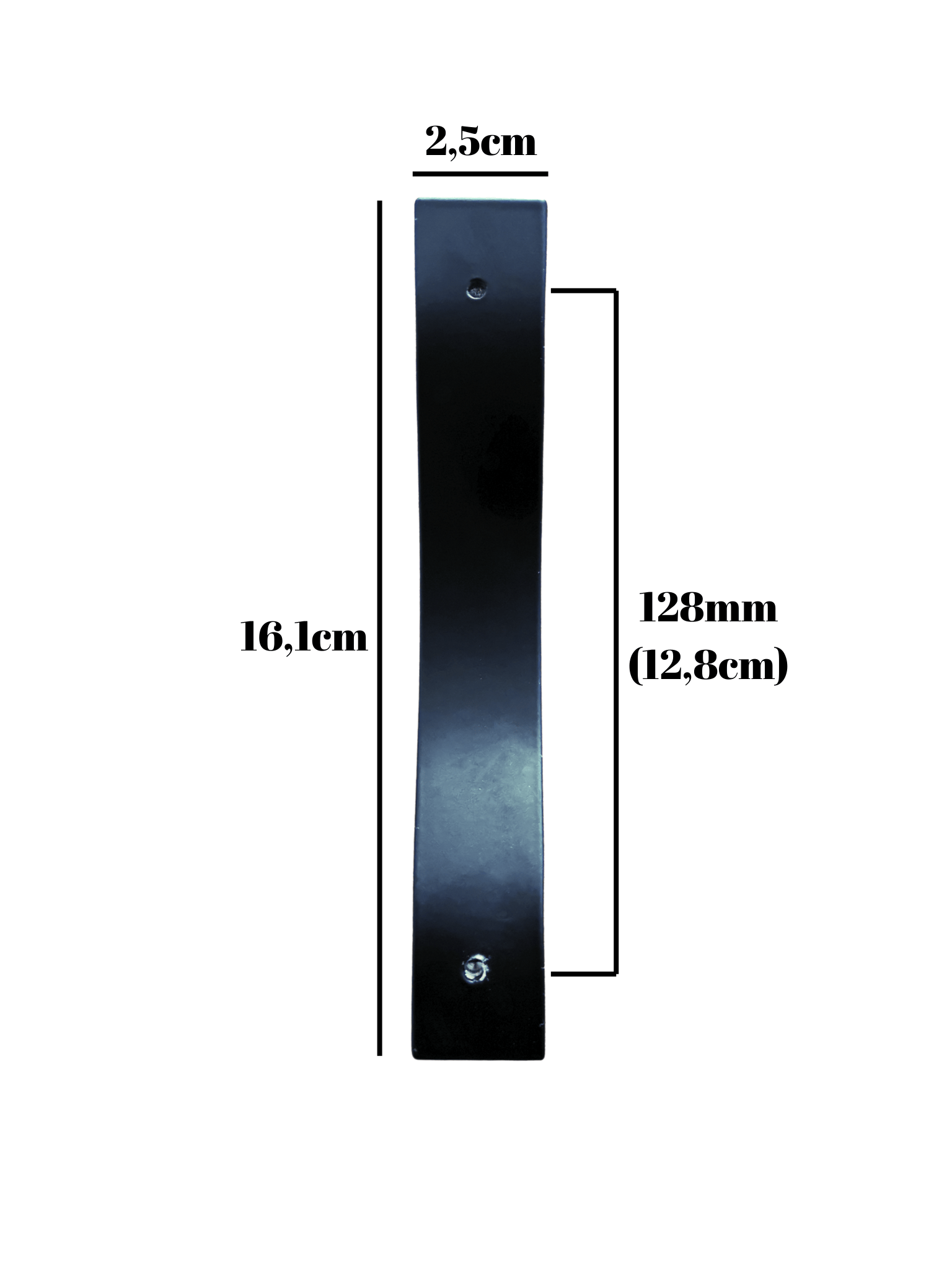 Aldora Siyah Metal Dolap Kulpu Mobilya Kulpu(SİYAH)(128mm)