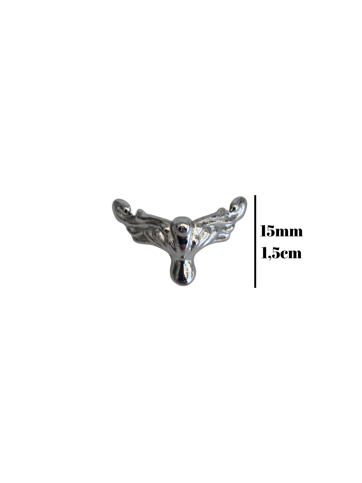 Anka 1.5cm Metal Ayak Çeyiz ve Hediye Kutusu Mobilya Ayağı(1.5cm)(GÜMÜŞ)
