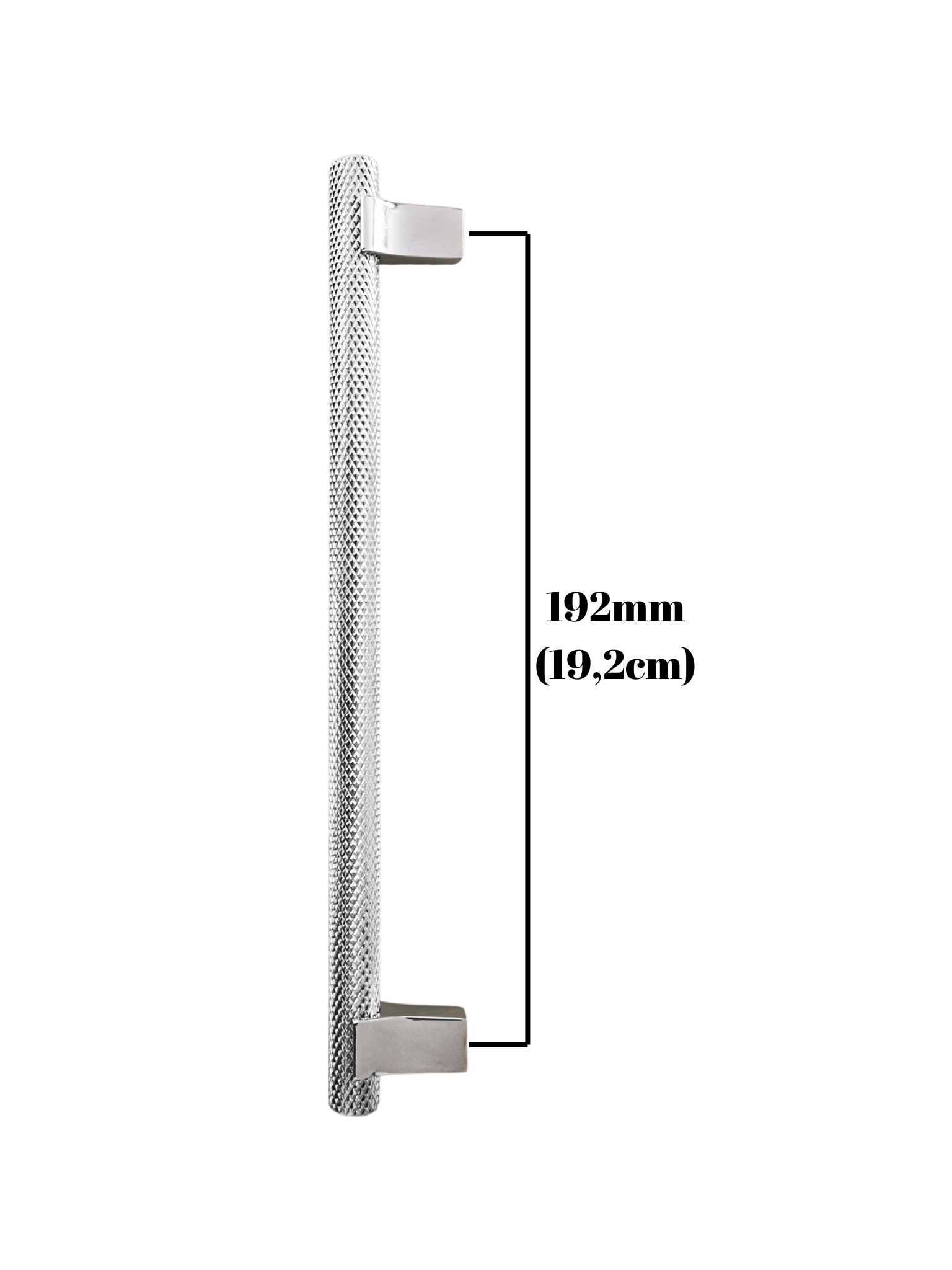 Arezzo Krom Dolap Kulpu Mobilya Ahşap Dolap Kulpu(KROM)(METAL)(192mm - 256mm)
