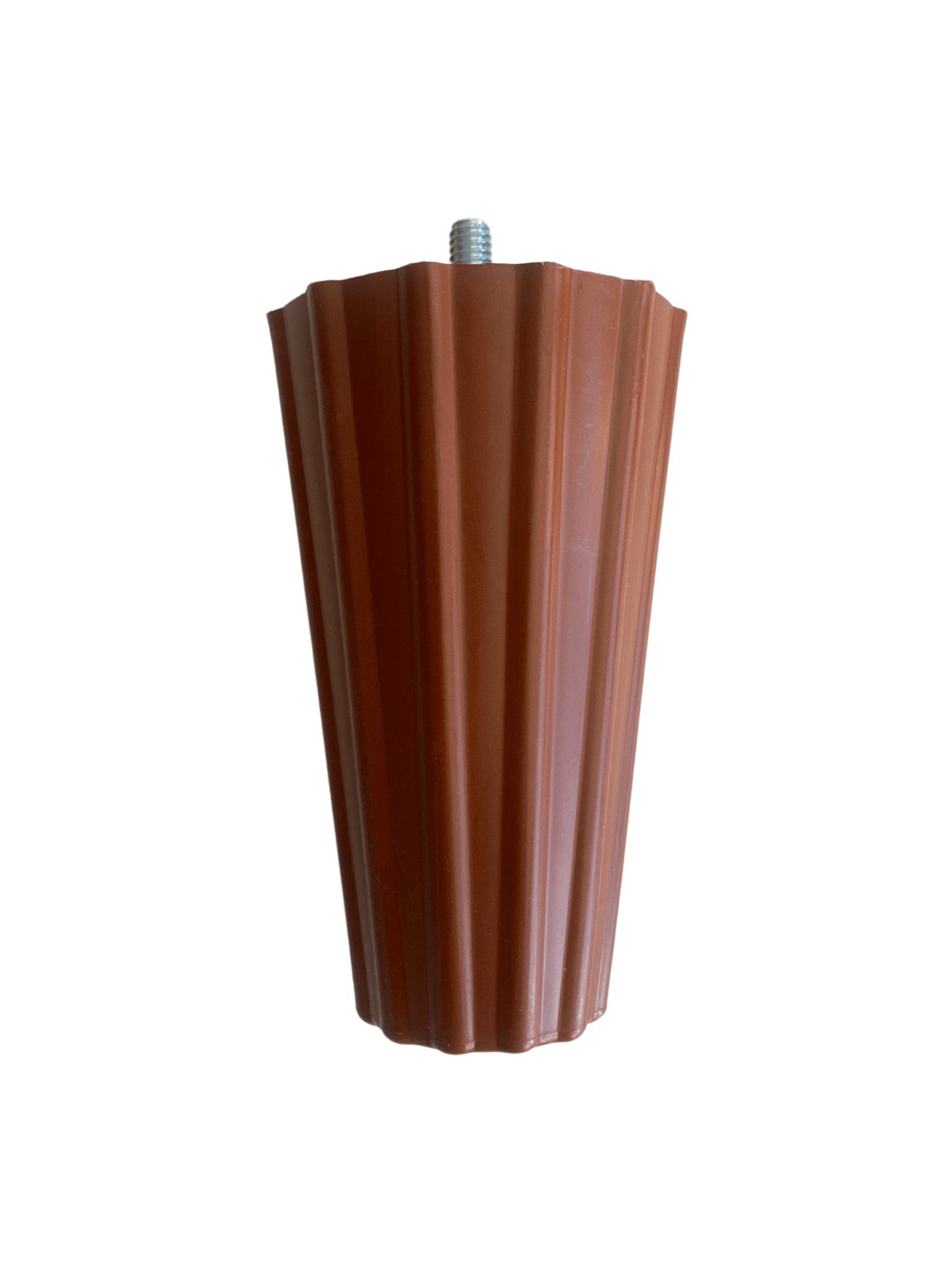 Armut Kahverengi Plastik 12 cm Ayak 8 mm Vidalı Mobilya Koltuk ve Baza Ayağı(12cm)(KAHVERENGİ)(8mm VİDALI PASOLU)