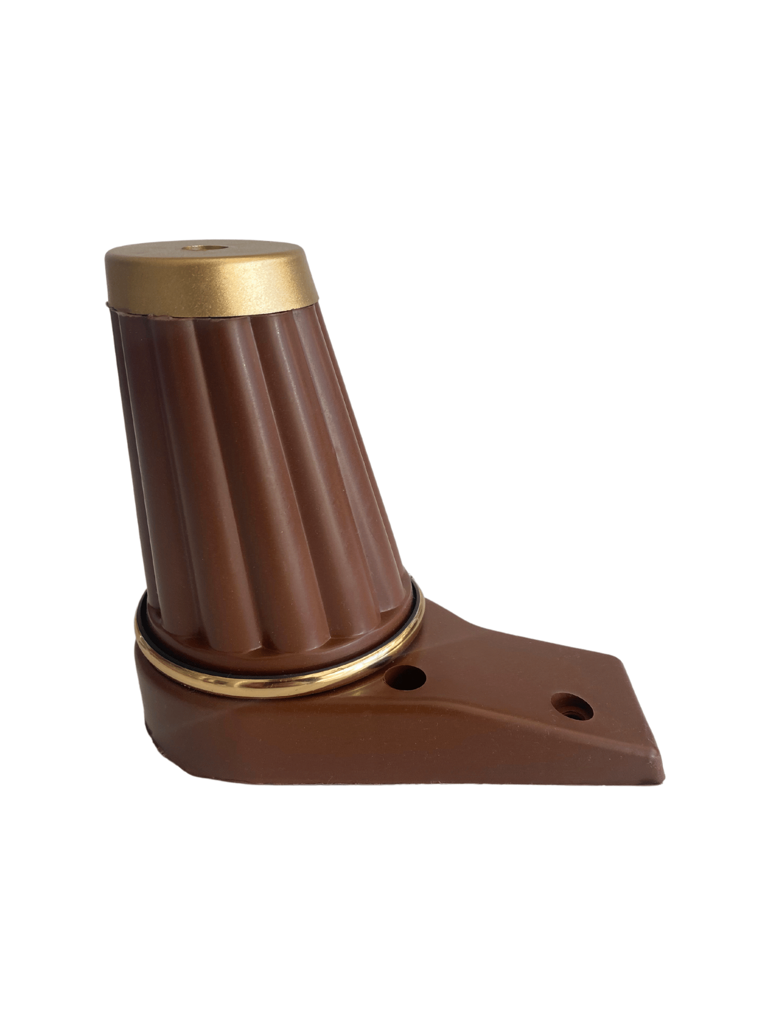 Babil 12 cm Plastik Ayak Mobilya Masa ve Dolap Ayağı(12 cm)(KAHVERENGİ- ALTIN)