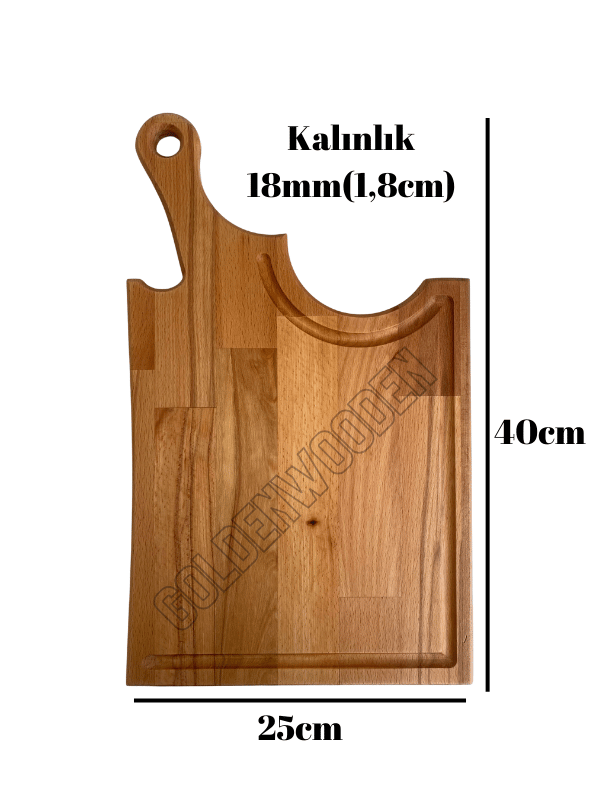 Balta Doğal Ahşap Sunum Tabağı Ahşap Sunumluk(KAYIN/GÜRGEN)