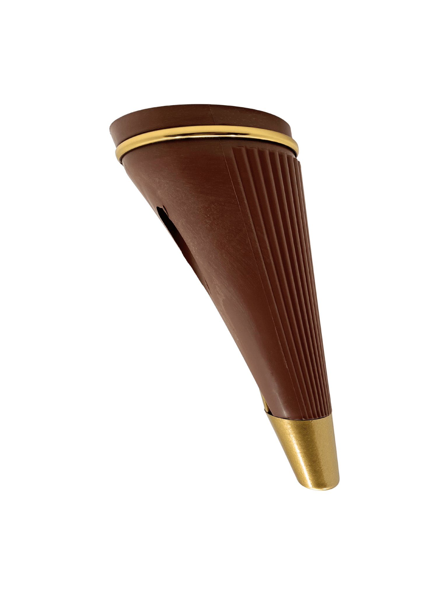 Cihan Desenli 19CM Plastik Ayak Mobilya Masa ve Dolap Ayağı(19CM)(KAHVERENGİ - ALTIN)