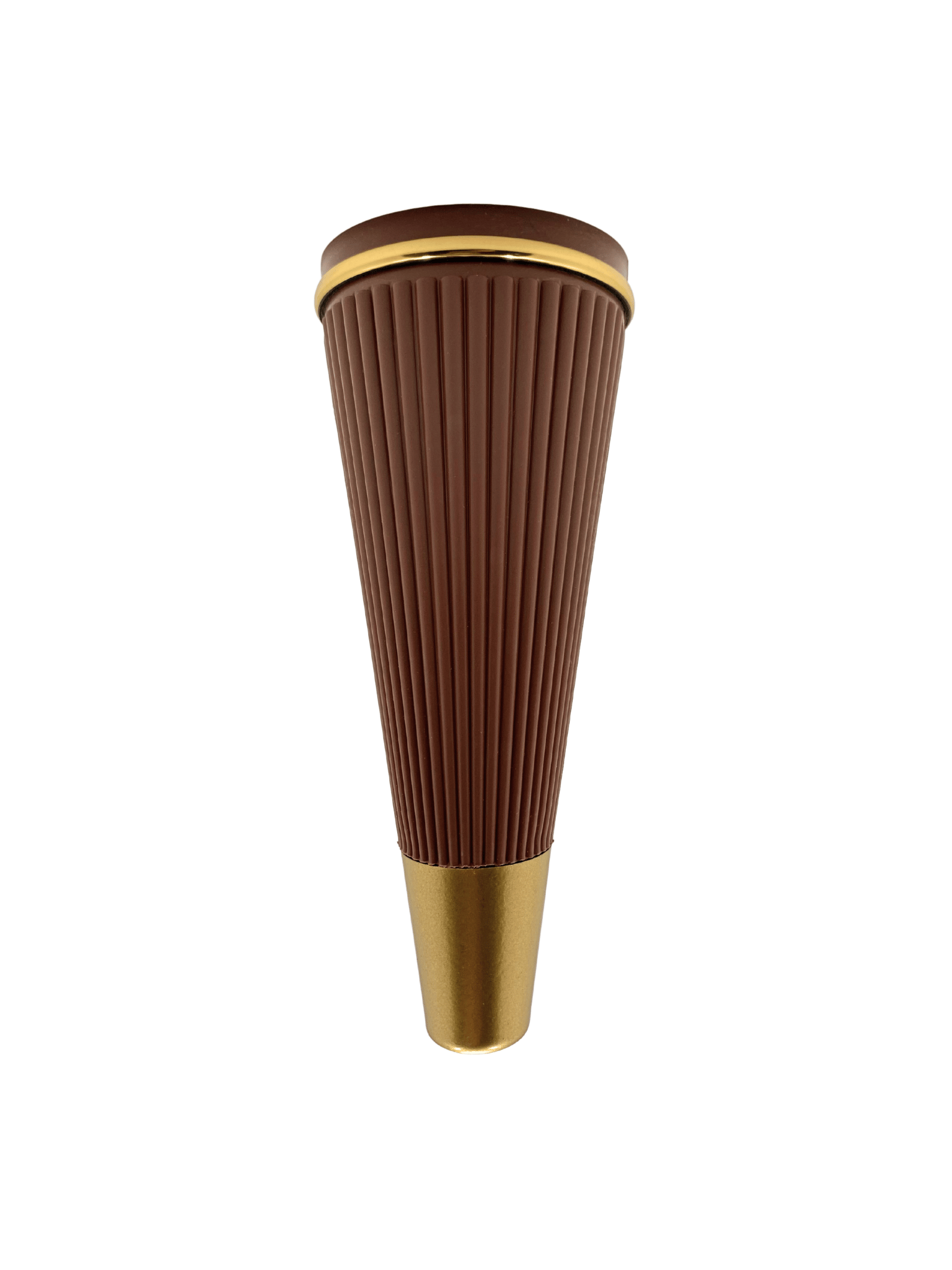 Cihan Desenli 19CM Plastik Ayak Mobilya Masa ve Dolap Ayağı(19CM)(KAHVERENGİ - ALTIN)