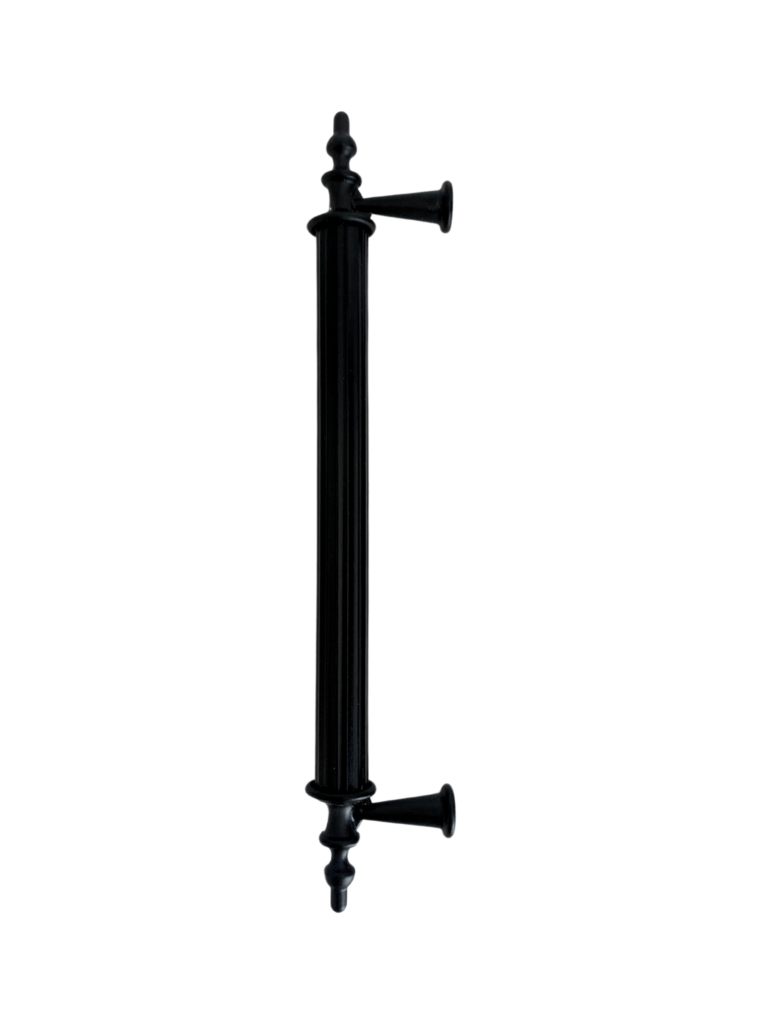 Desenli Boru Siyah Alüminyum Dolap Kulpu Mobilya Kulpu(SIYAH)(96MM - 128MM)