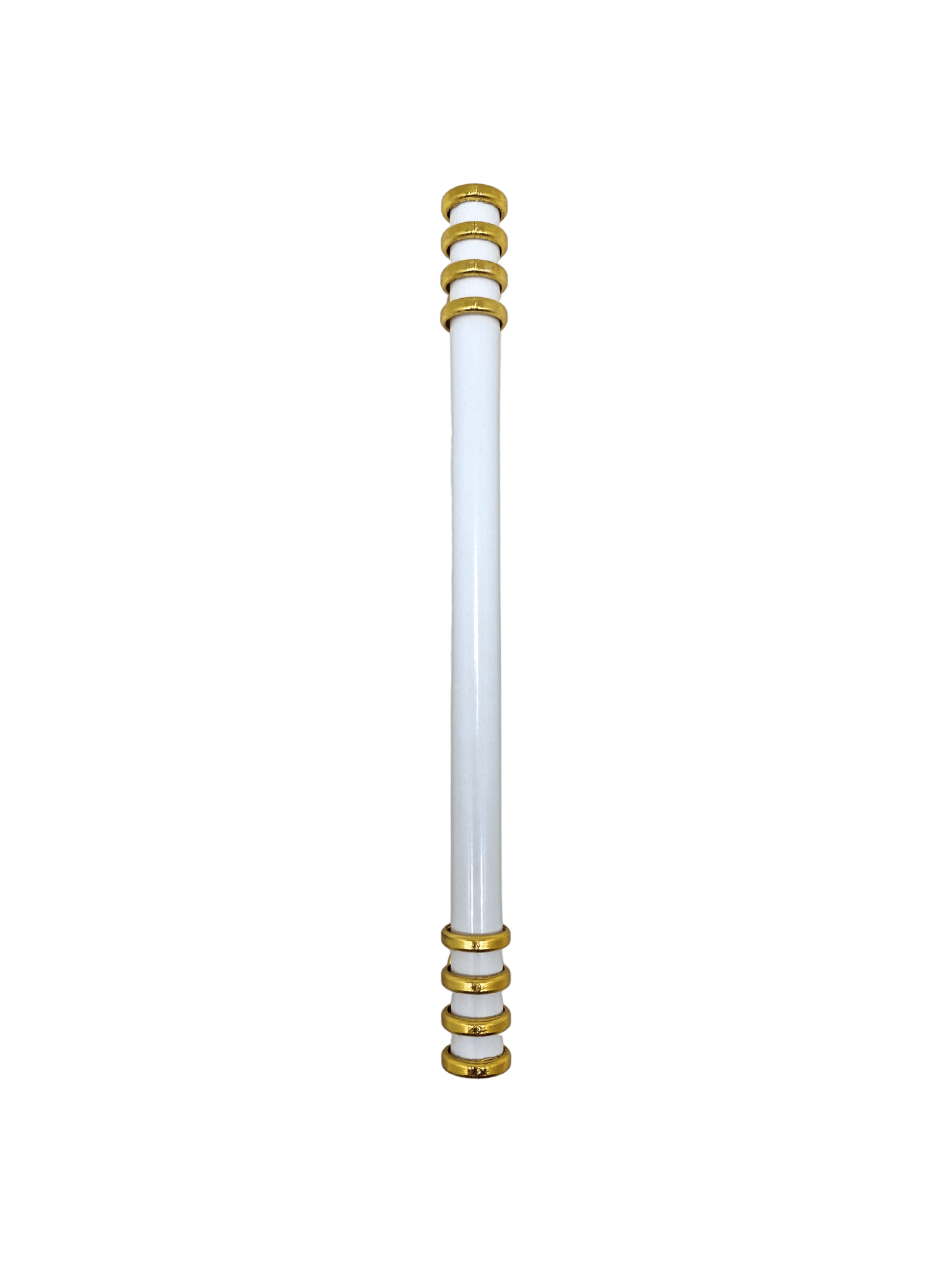 Detay Boru Beyaz Altın Dolap Kulpu Mobilya ve Mutfak Dolap Kulpu(BEYAZ - ALTIN)(160MM)