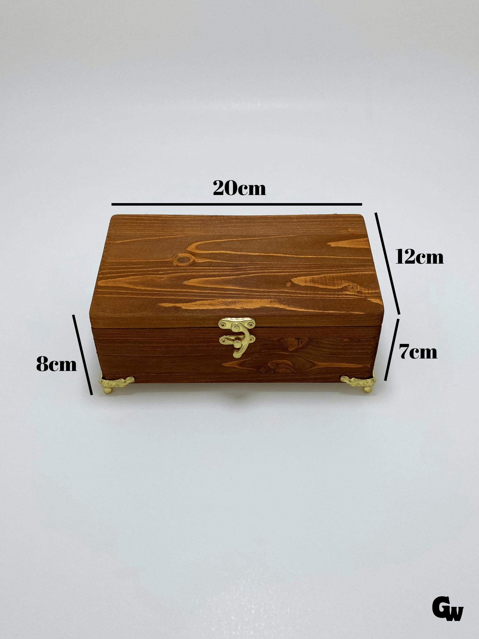 Doğal Ahşap Takı Kutusu Ahşap Saklama Kutusu(BEYAZ ÇAM)(CEVİZ)(BOY:20cm EN:12cm Yük:8cm)