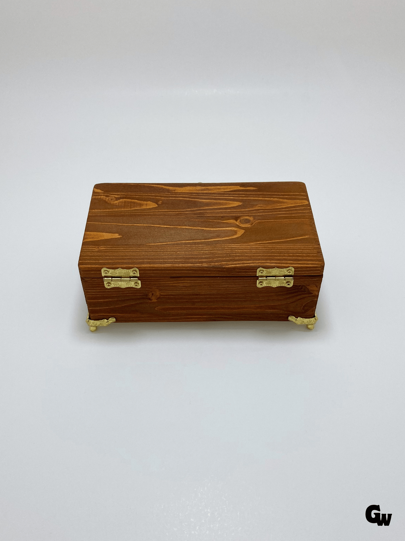 Doğal Ahşap Takı Kutusu Ahşap Saklama Kutusu(BEYAZ ÇAM)(CEVİZ)(BOY:20cm EN:12cm Yük:8cm)