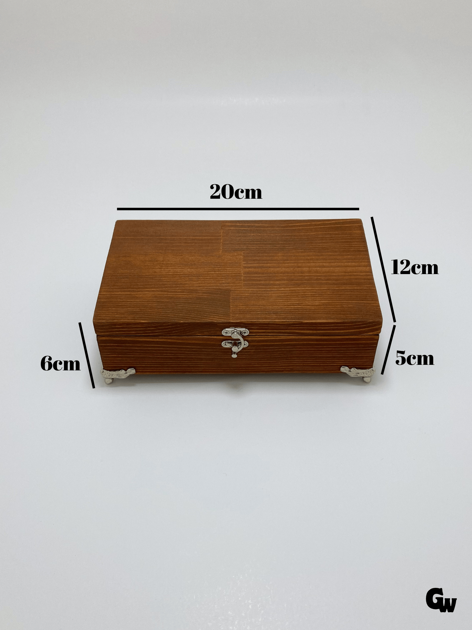Doğal Ahşap Takı Kutusu Ahşap Saklama Kutusu(BEYAZ ÇAM)(CEVİZ)(BOY:20cm EN:12cm Yük:6cm)