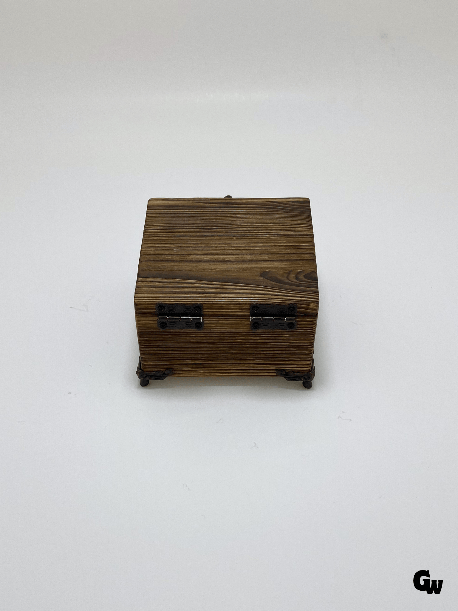 Doğal Ahşap Yakma Takı Kutusu Ahşap Saklama Kutusu(BEYAZ ÇAM)(BOY:12cm EN:12cm Yük:8cm)