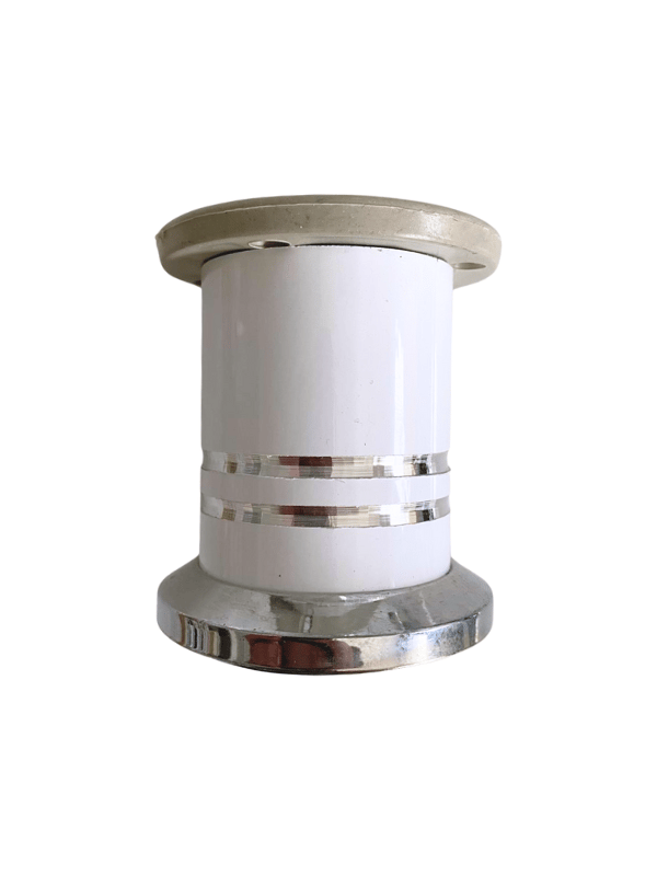 Düz Şeritli 8cm Alüminyum Ayak Mobilya Masa ve Dolap Ayağı(BEYAZ)(8cm)