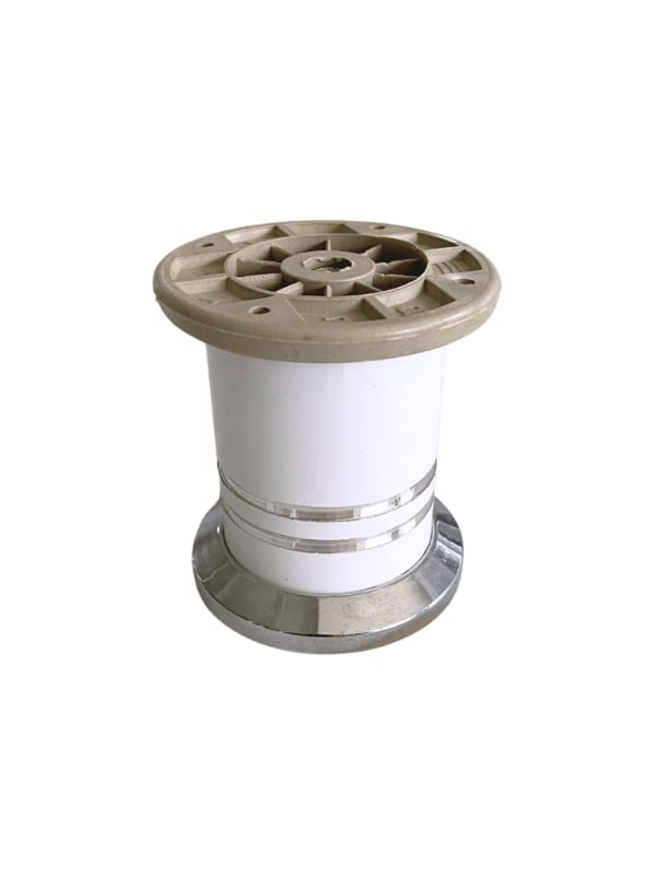 Düz Şeritli 8cm Alüminyum Ayak Mobilya Masa ve Dolap Ayağı(BEYAZ)(8cm)
