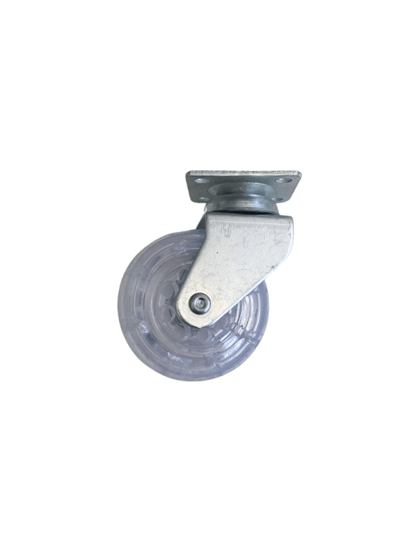 Düz Tabla Şeffaf Masa Tekeri Sehpa Tekeri(7cm)(METAL ŞEFFAF)(50x20mm)