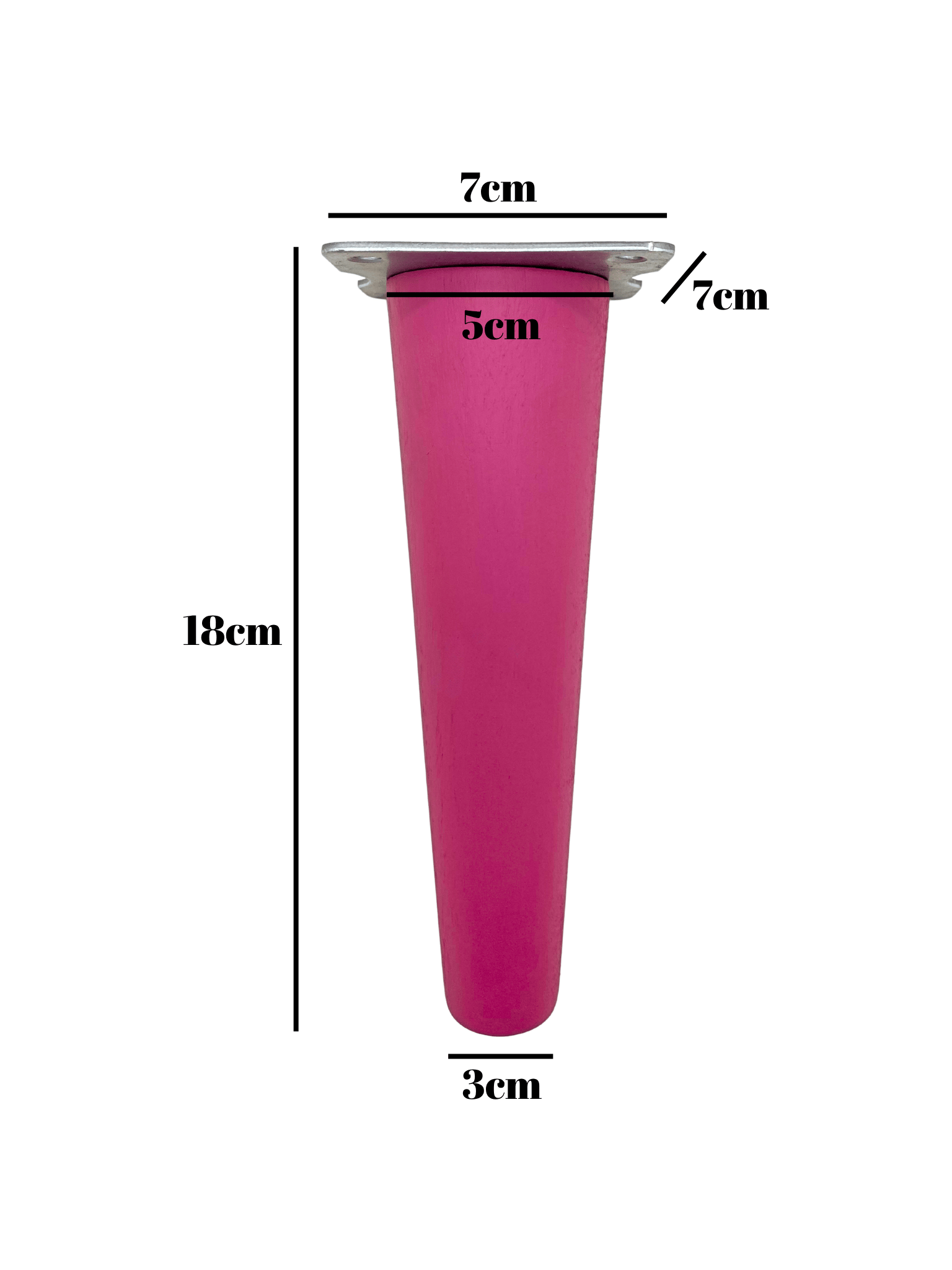 Düz Torna Ahşap Ayak Mobilya Masa ve Dolap Ayağı(PEMBE)(KAYIN / GÜRGEN)