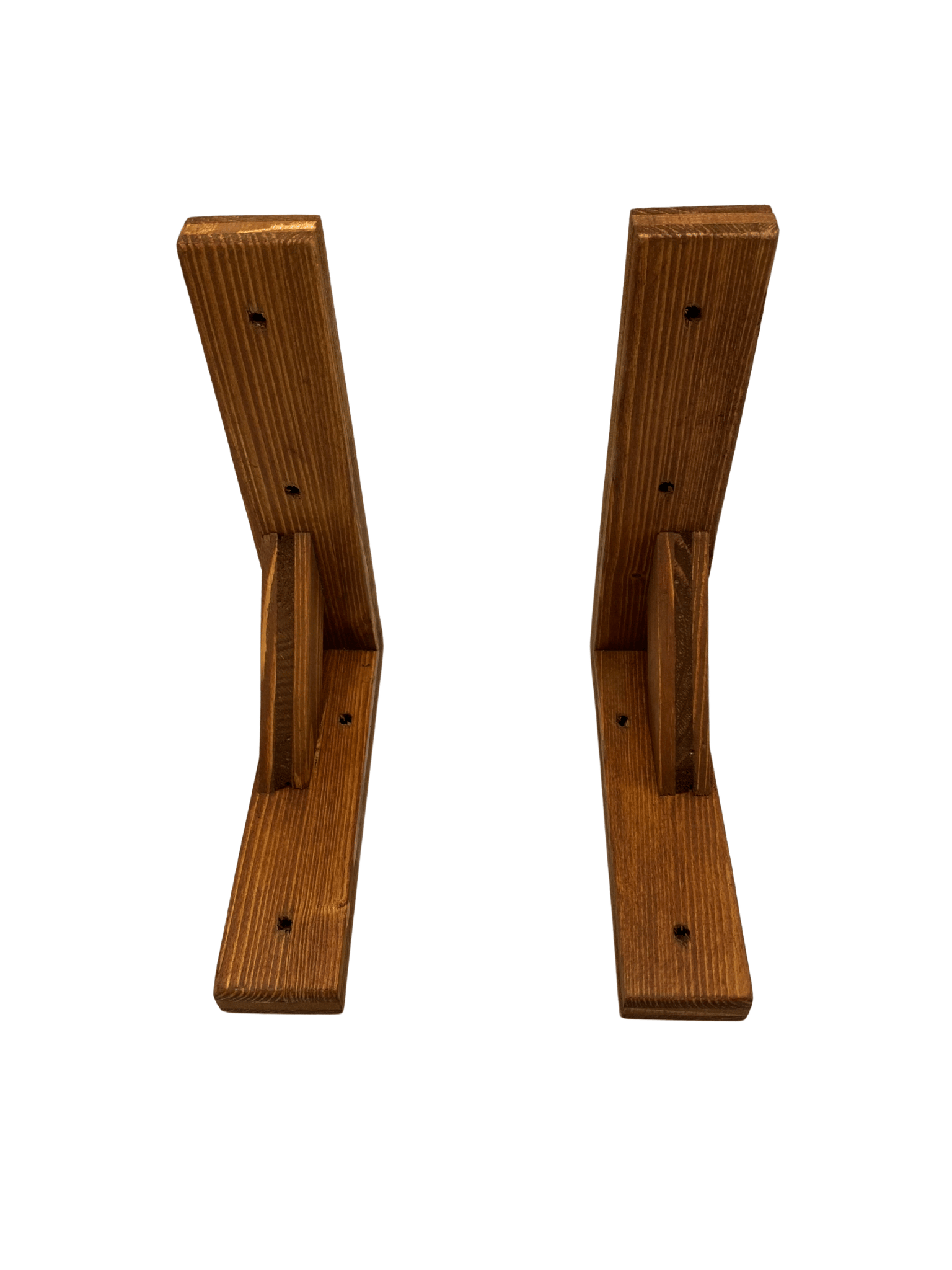 GOLDENWOODEN Raf Altı Ahşap Tutucu L Raf Ahşabı Duvar Sabitleyici(AHŞAP)(CEVİZ)(BEYAZ ÇAM)