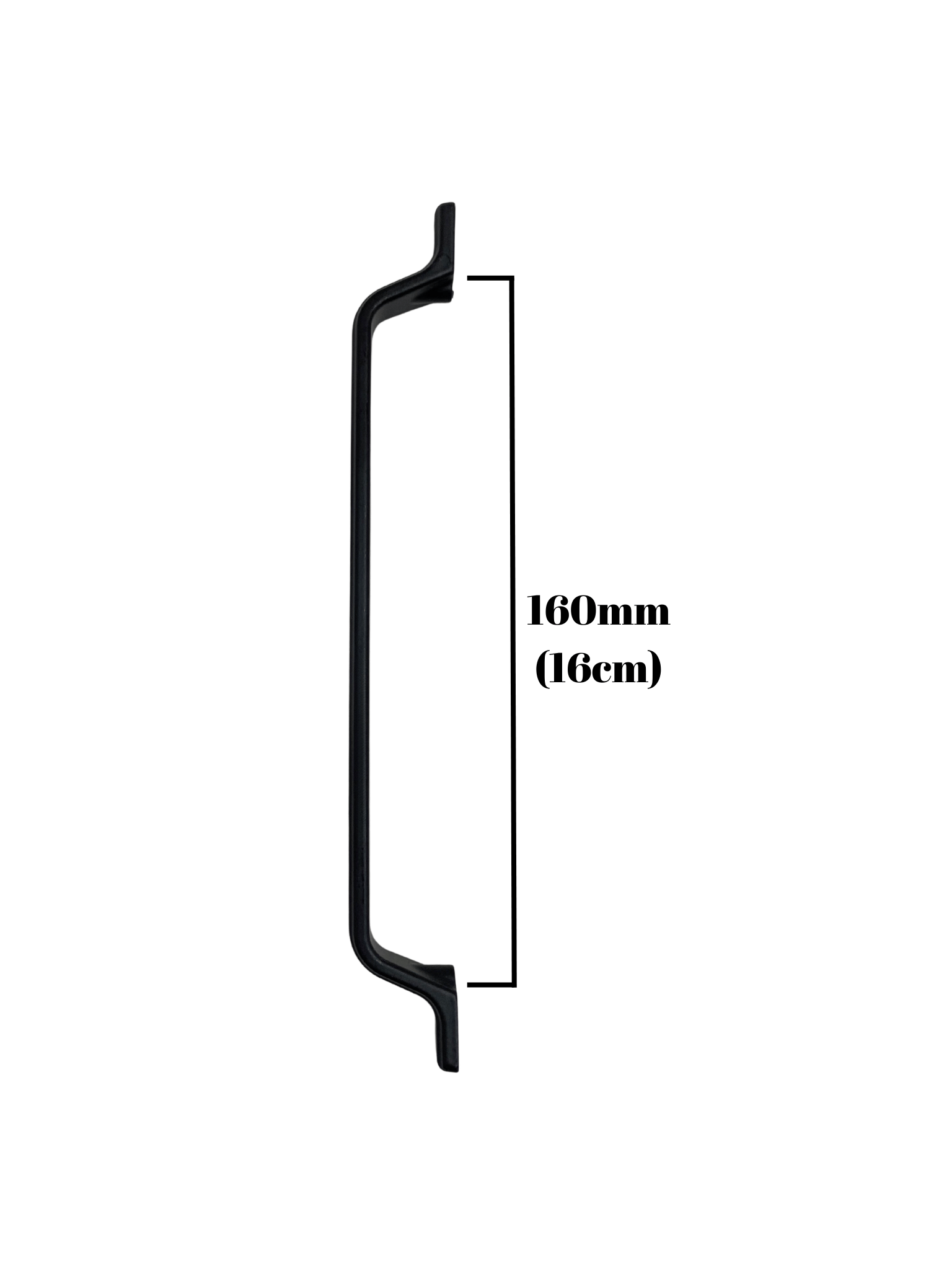 Havai Düz Siyah Metal Dolap Kulpu Mobilya ve Mutfak Dolap Kulpu(SİYAH)(160MM)