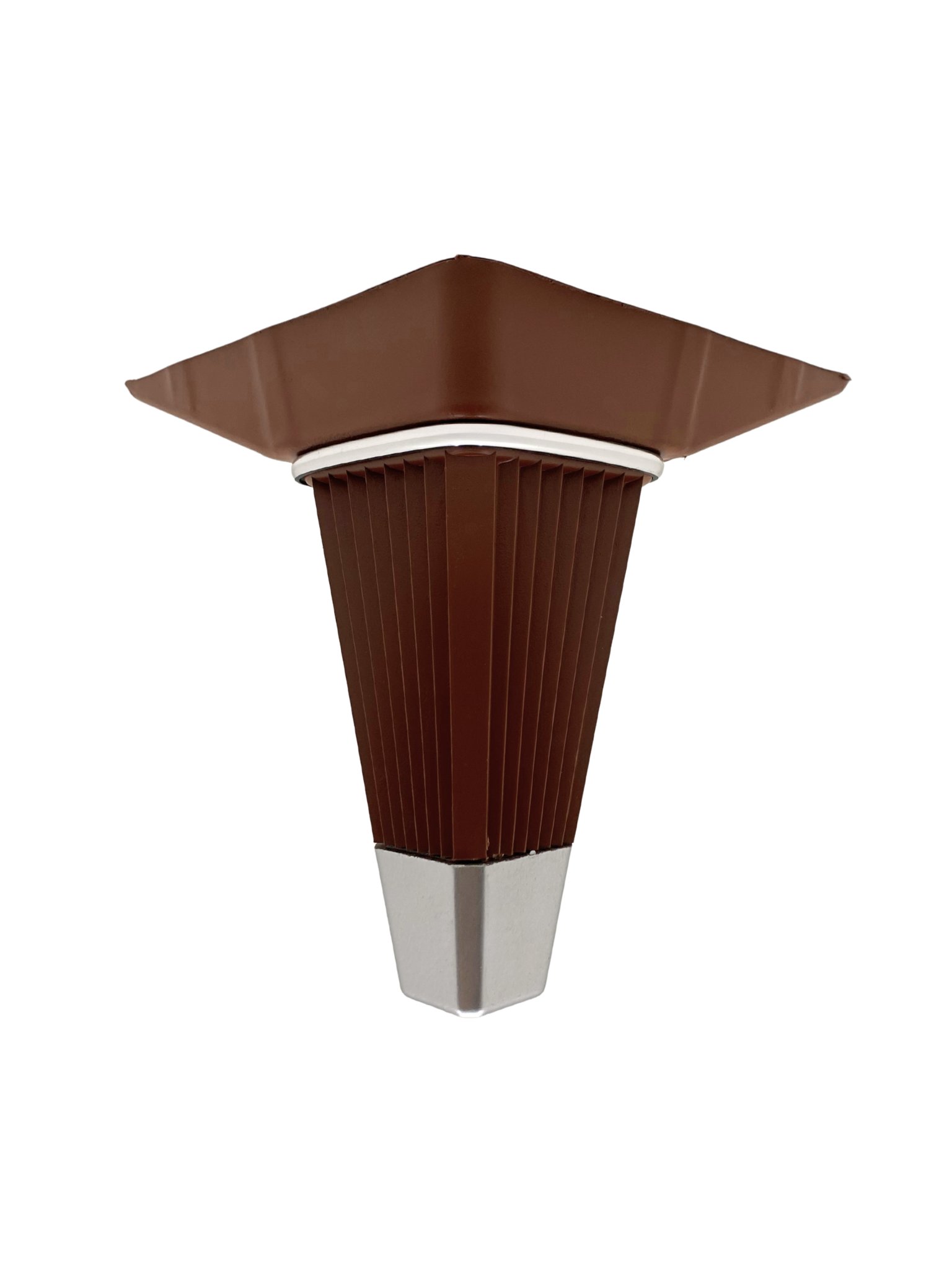 İrem Kahverengi Krom 15cm Plastik Ayak Mobilya Masa ve Dolap Ayağı(KAHVERENGİ KROM)(15CM)