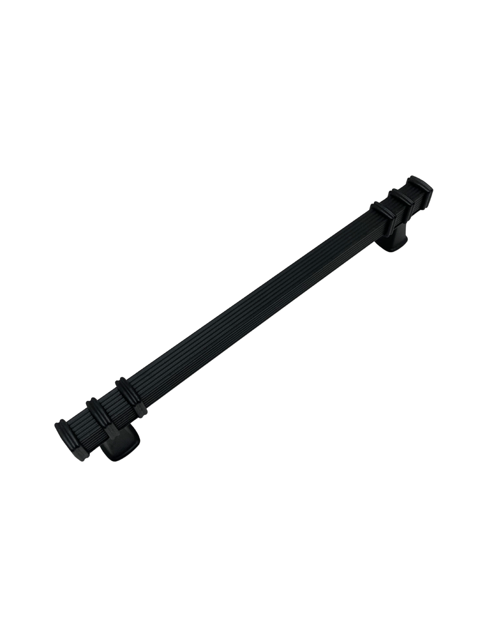 Kare Çizgili Siyah Metal Dolap Kulpu Mobilya ve Mutfak Dolap Kulpu(SİYAH)(160MM)