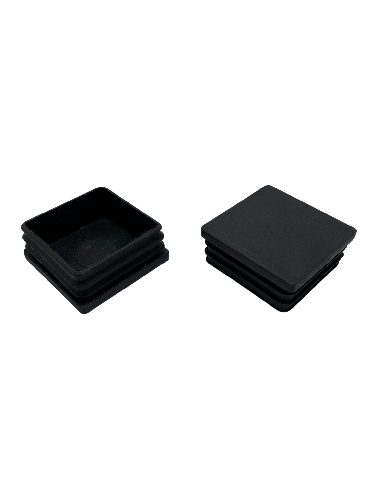Kare Demir Profil İç Tapa Geçme Plastik Ayak Geçme Koruma Plastiği(60MM)(SİYAH)