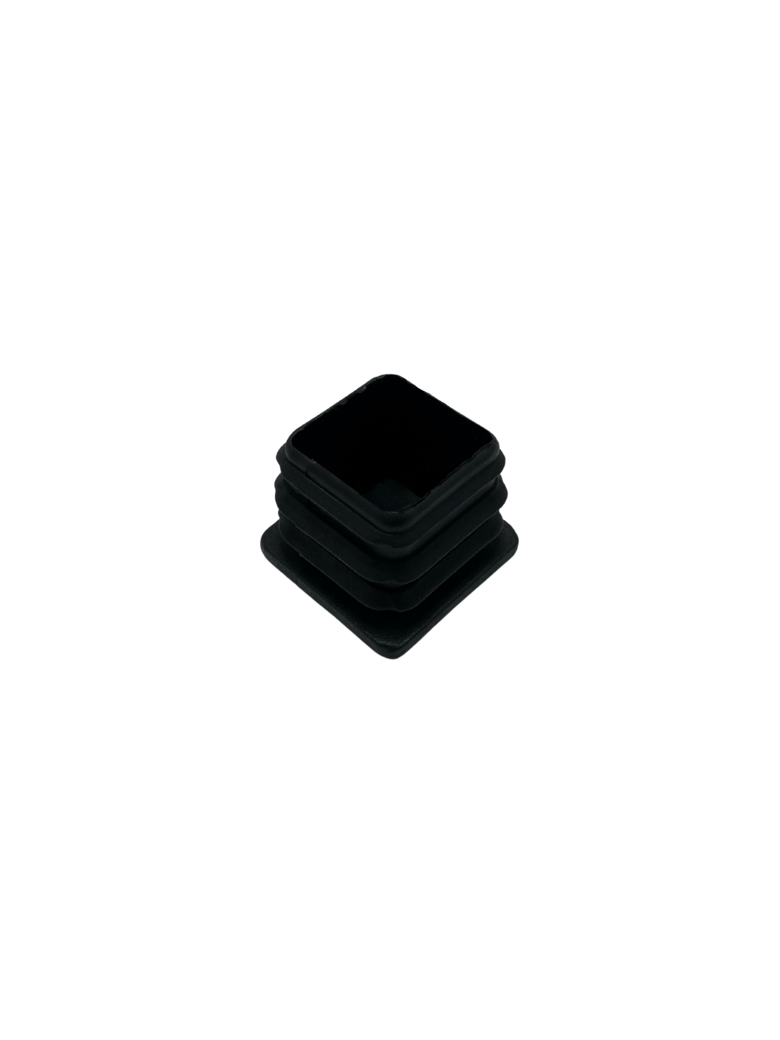 Kare Demir Profil İç Tapa Geçme Plastik Ayak Geçme Koruma Plastiği(20MM)(SİYAH)